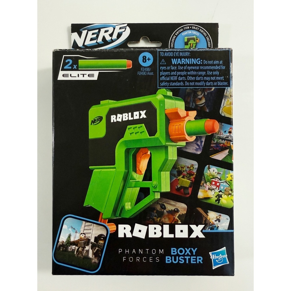 Roblox Nerf Phantom Forces Boxy Buster Gun Toy Hasbro‎